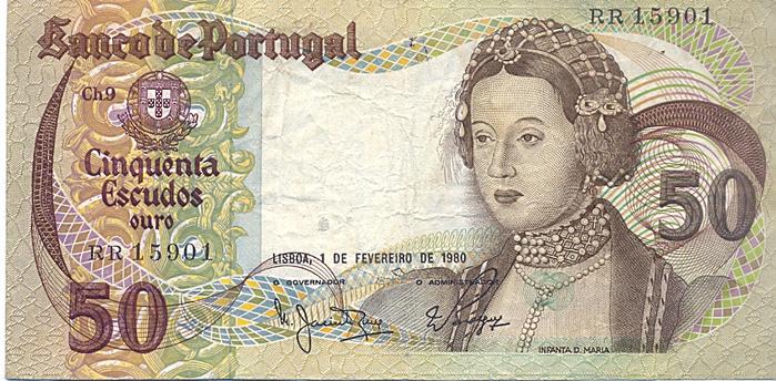 Nota de 50 Escudos, Republica 