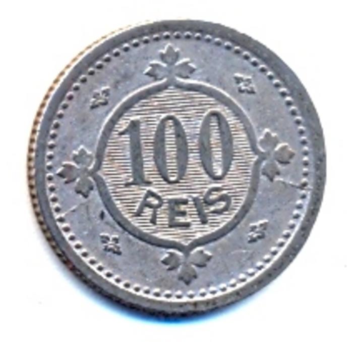 Moeda 100 Réis / Tostão, D. Carlos I 