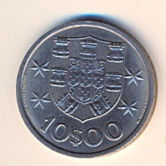 Moeda 10 Escudos, Republica 