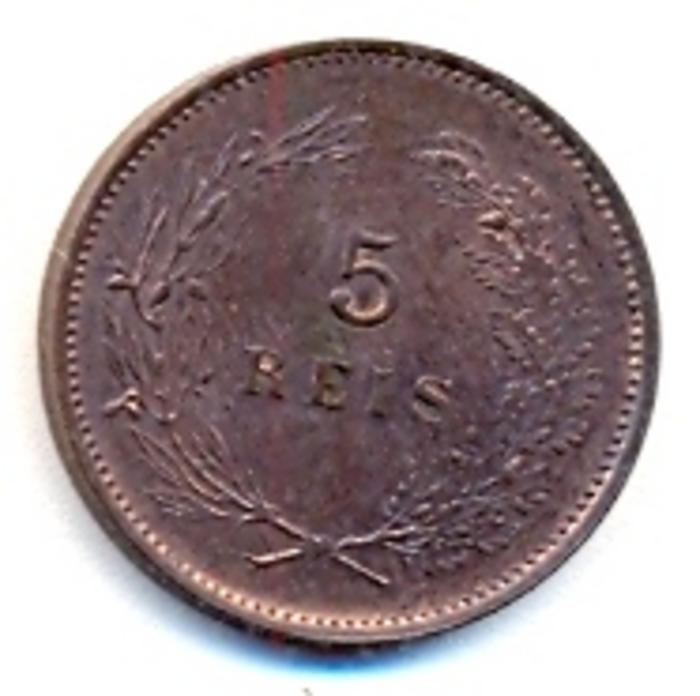 Moeda 5 Réis, D. Manuel II