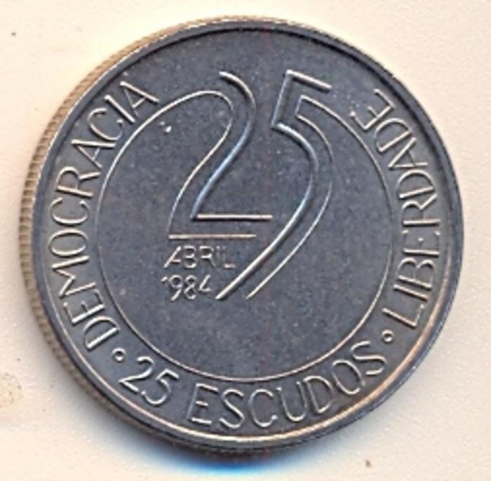 Moeda 25 Escudos, Republica