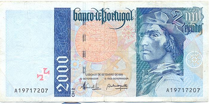 Nota de 2000 Escudos, Republica 