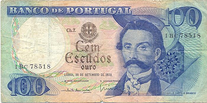 Nota de 100 Escudos, Republica 