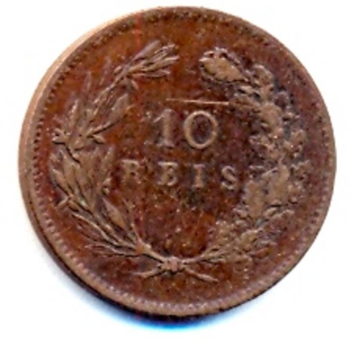 Moeda 10 Réis, D. Carlos I