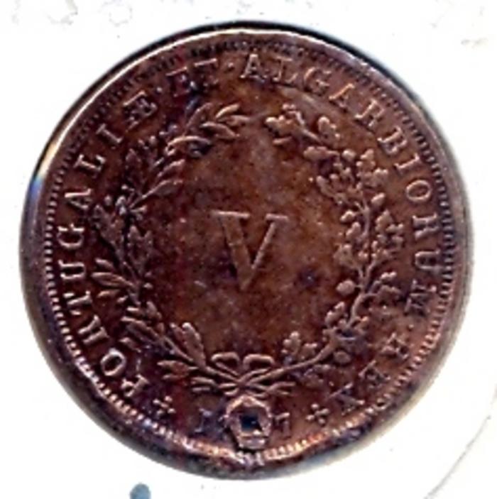 Moeda 5 Réis, D. Luís I