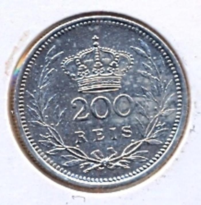 Moeda 200 Réis / 2 Tostões, D. Manuel II