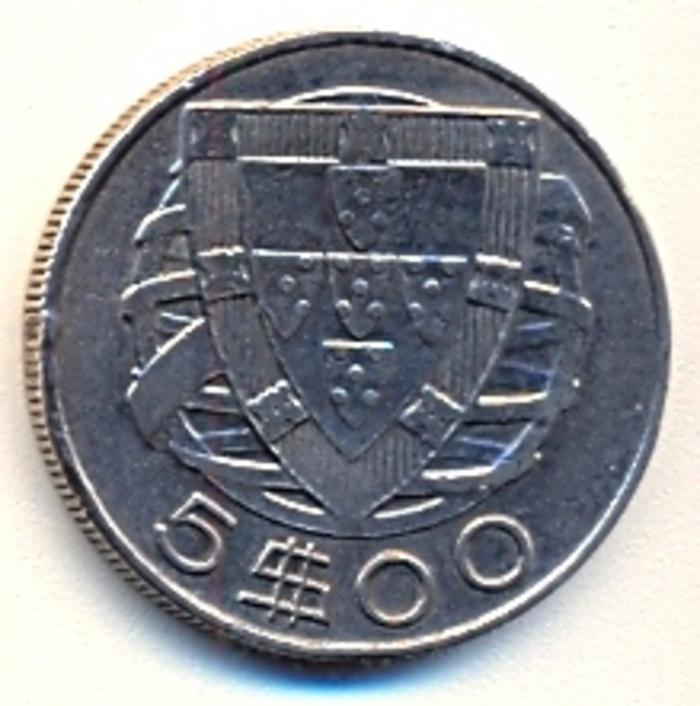 Moeda 5 Escudos, Republica